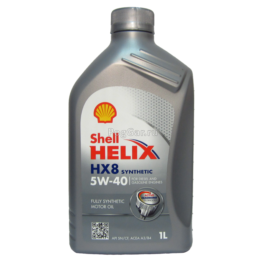 Моторное масло SHELL HELIX HX8 SYNTHETIC 5W-40 Синтетическое 1 л 